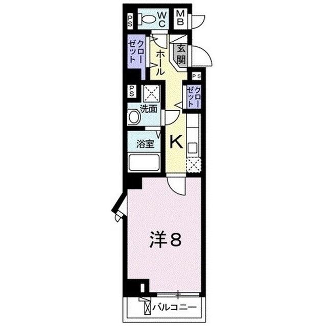 ベル　クラール（403） 間取り図画像