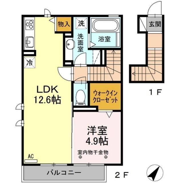 Ｔｓコート（203） 間取り図画像