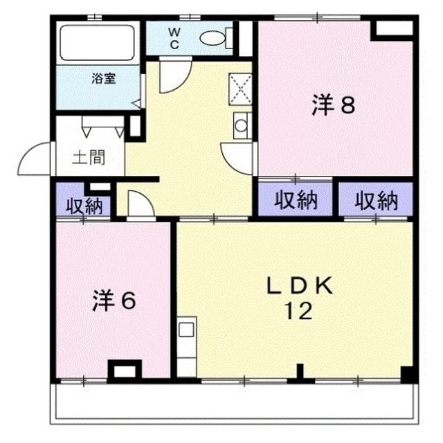 馬走グリーンハイツ（301） 間取り図画像