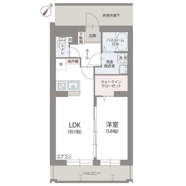 フローラ曉（206） 間取り図画像