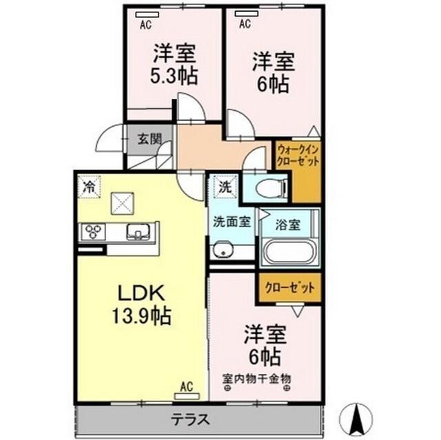 プレミアージュ（203） 間取り図画像