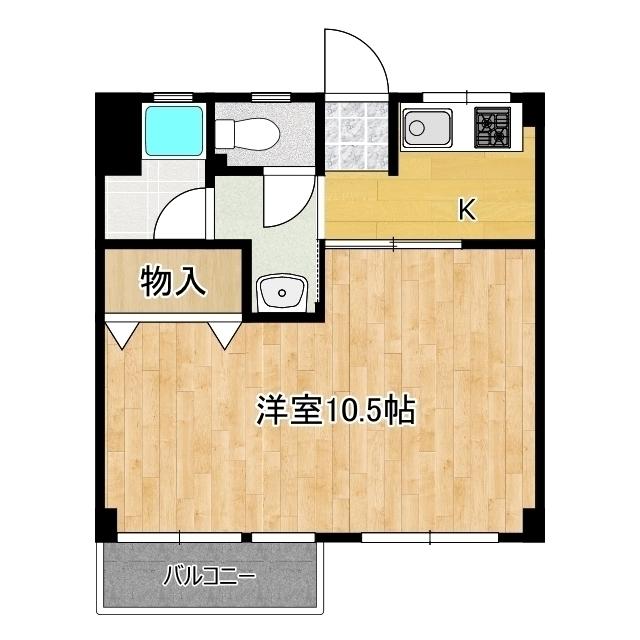 人宿町コーポラス 間取り図画像