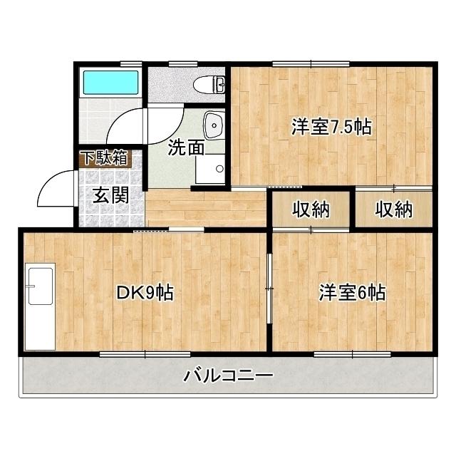 有賀ハイツ（103） 間取り図画像