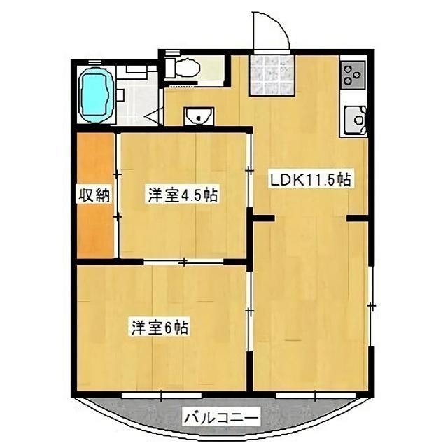 エルコーポ丸子（301） 間取り図画像