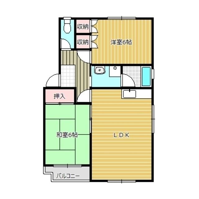 大和ハイツⅠ（202） 間取り図画像