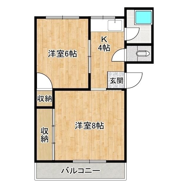 やんぱる下島B棟（505） 間取り図画像