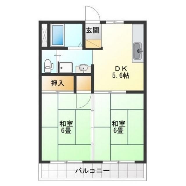 YAYOICHO FLAT（205） 間取り図画像