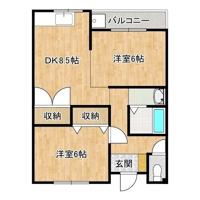 ラポールAS（102） 間取り図画像