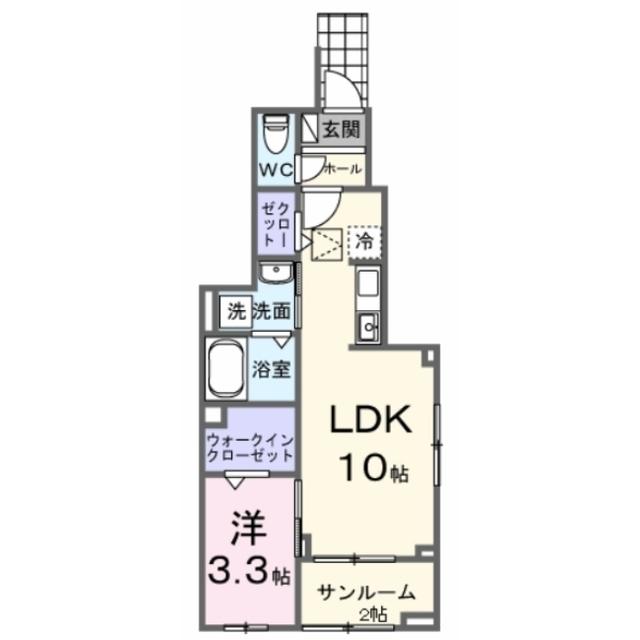 フォーロ・デル・コート辻（101） 間取り図画像