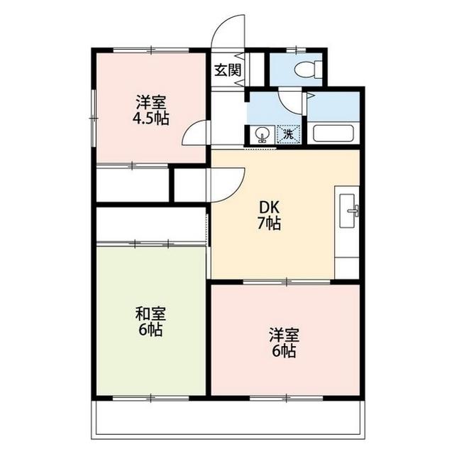 サンバレー草薙・（402） 間取り図画像