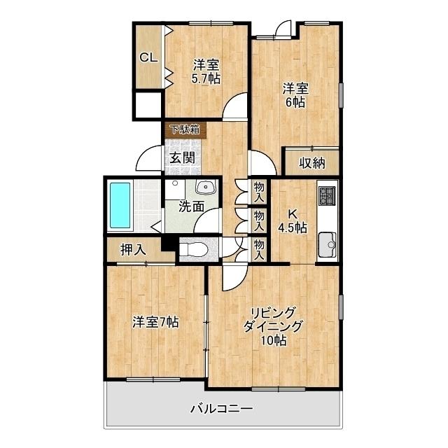 ハウス安東・（102） 間取り図画像
