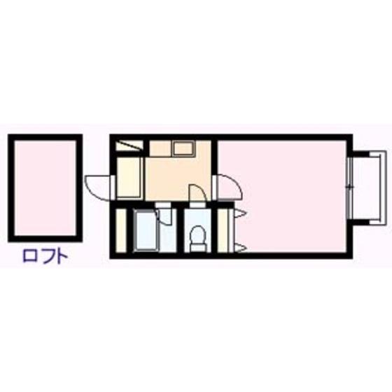 クレージュ山崎（107） 間取り図画像