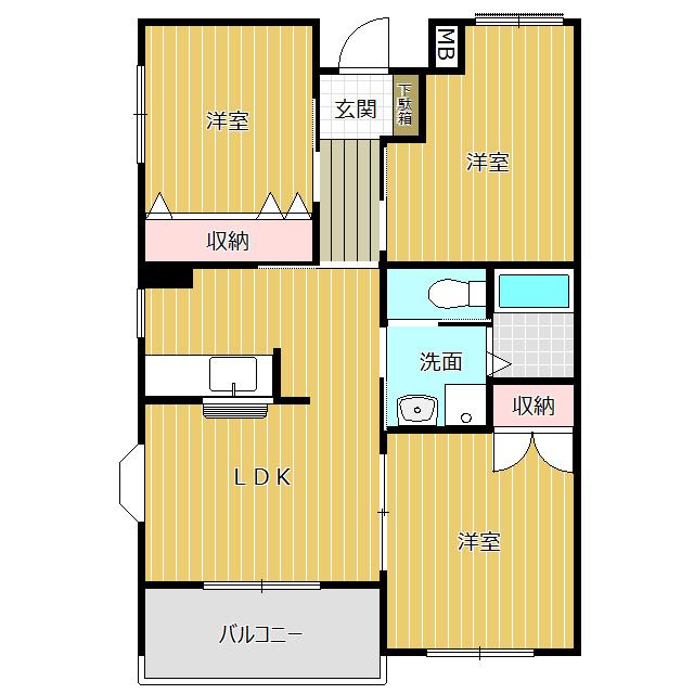 Marusu竜南（104） 間取り図画像
