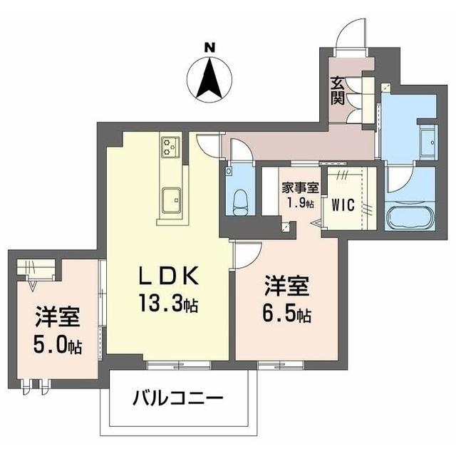 Avance東草深WEST（102） 間取り図画像