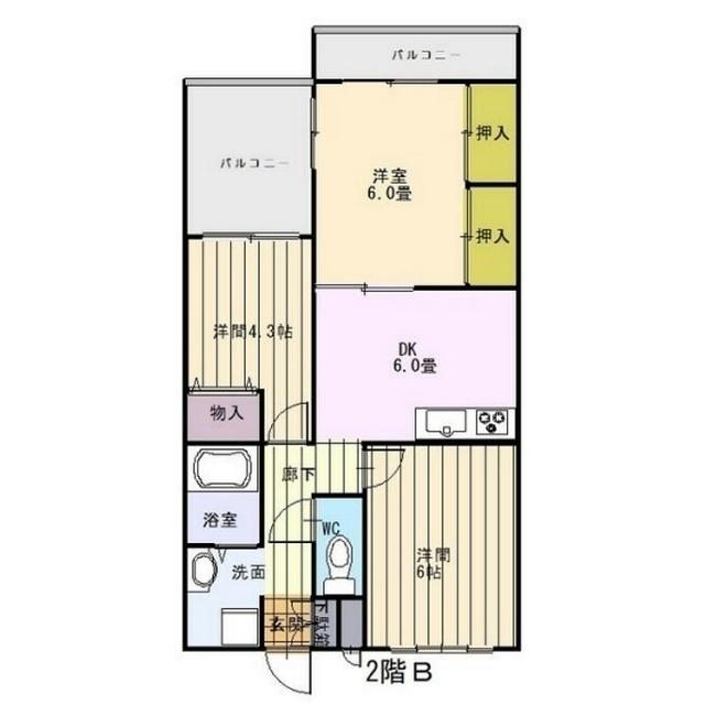 リバティー（F） 間取り図画像