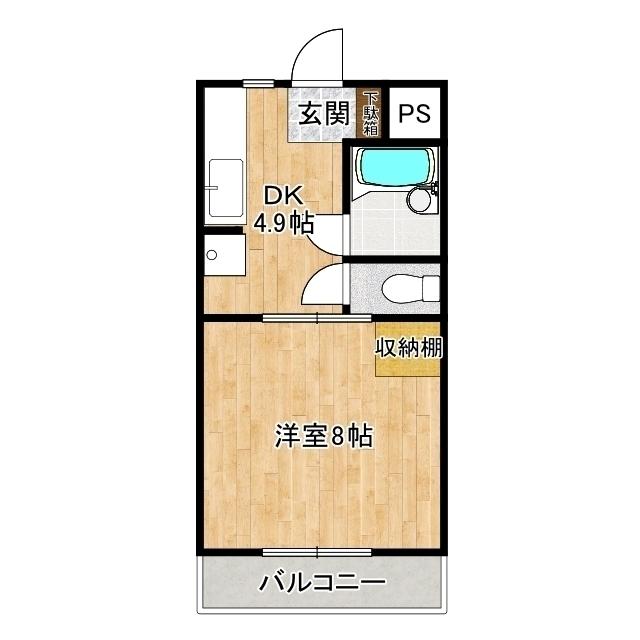 レジデンスヤマサⅠ（205） 間取り図画像