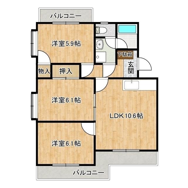エクセルシオールⅡ（307） 間取り図画像
