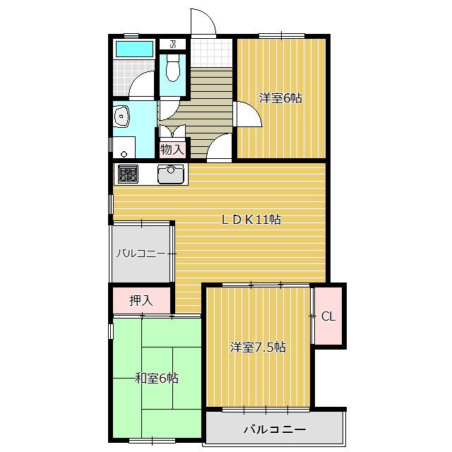 パインテラス 間取り図画像