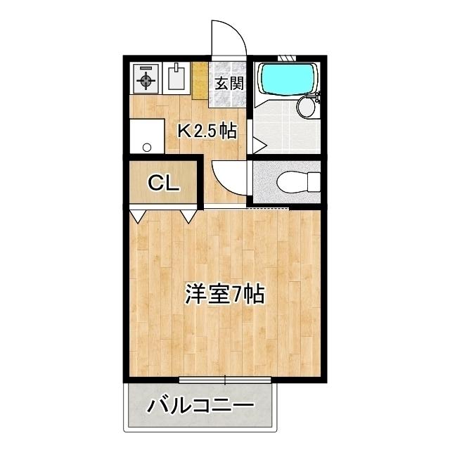 レインボー瀬名川Ⅰ・（102） 間取り図画像