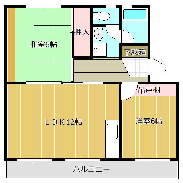 ハイデンス青木（102） 間取り図画像