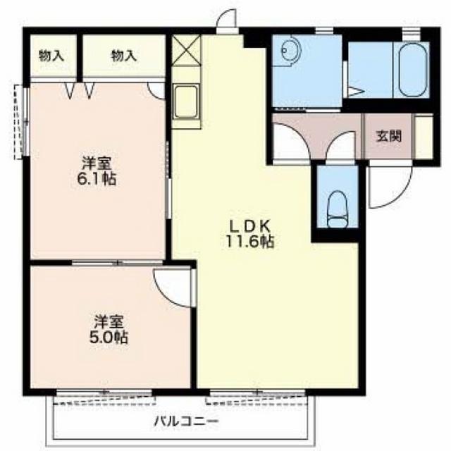 サニーホームズA（102） 間取り図画像