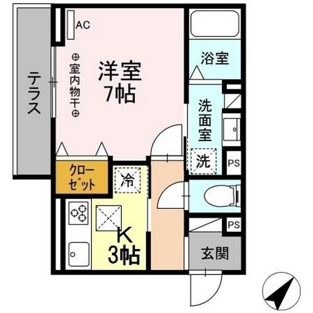 セレーナ東鷹匠（106） 間取り図画像