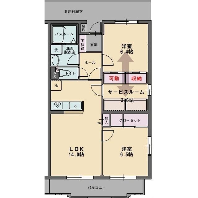 パラッツォ（201） 間取り図画像