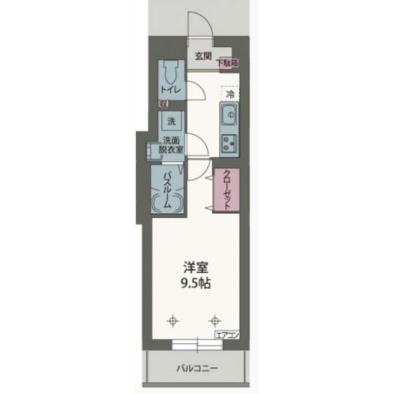 ベルウッドⅡ（402） 間取り図画像