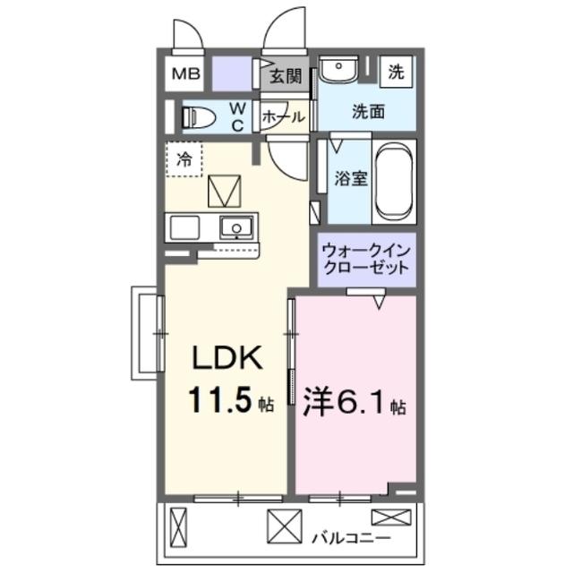 ボナミ　Ｂ（106） 間取り図画像