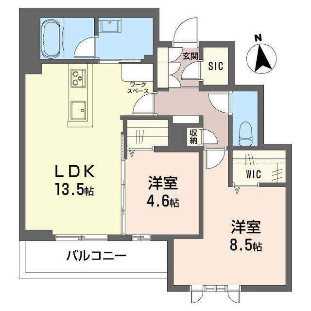 Crestieq長谷通り（302） 間取り図画像