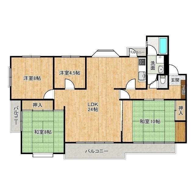 エクセル静岡（4B） 間取り図画像