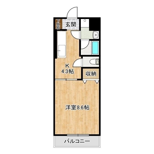 リヴァービュウ（102） 間取り図画像