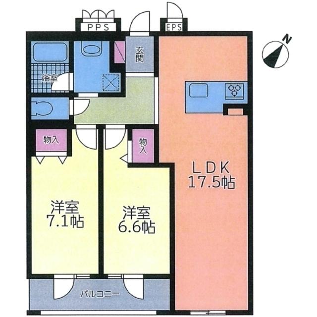 オラシオン新川（102） 間取り図画像