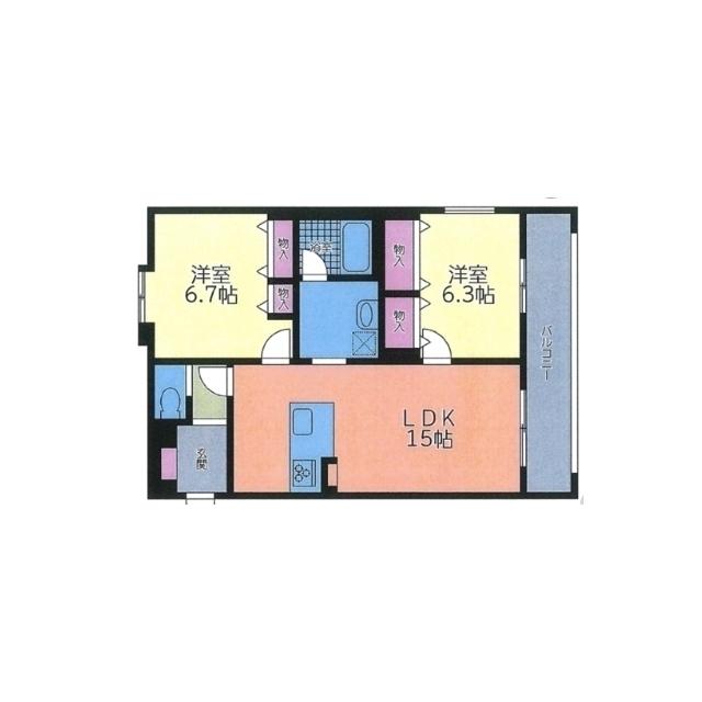 オラシオン新川（304） 間取り図画像