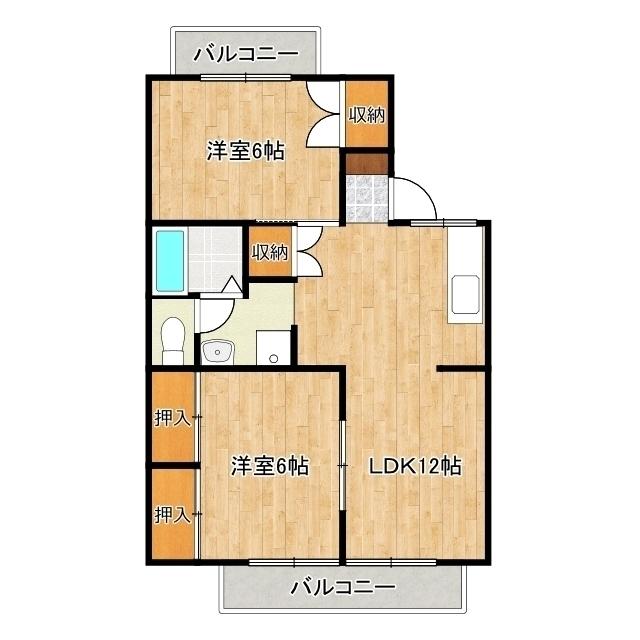 セジュールオキツA・（103） 間取り図画像
