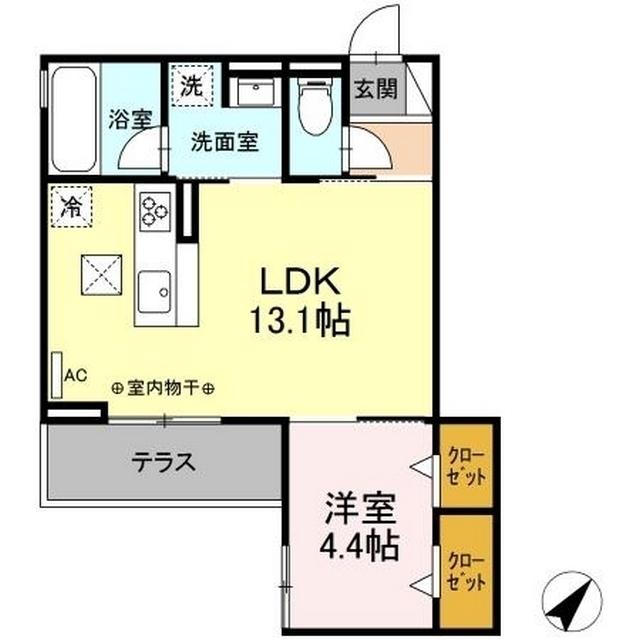 D crest相生（101） 間取り図画像