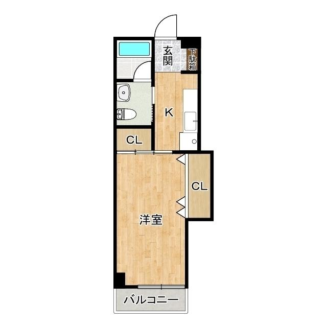柿屋ビル（2-C） 間取り図画像