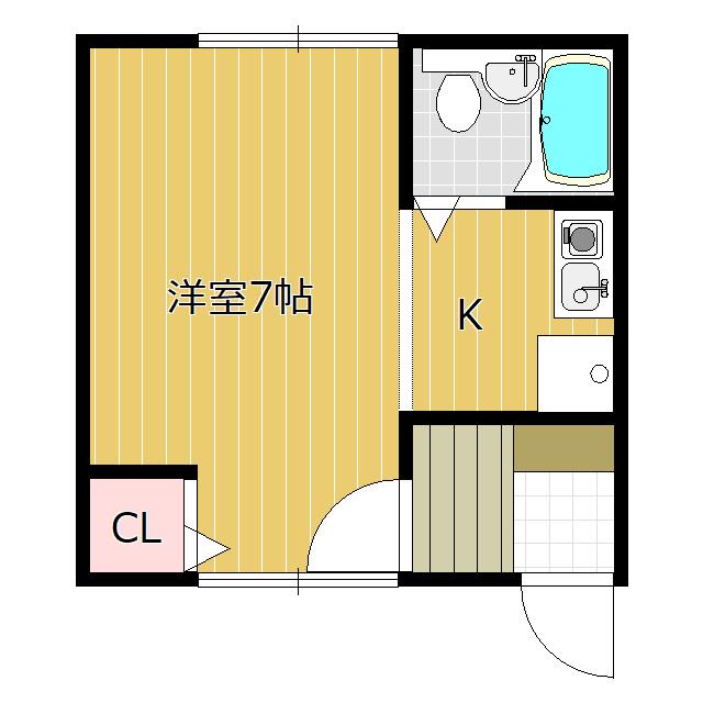 コーポ前田（206） 間取り図画像