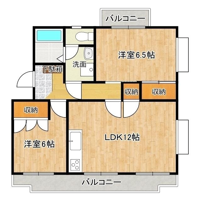 ドルフK（201） 間取り図画像