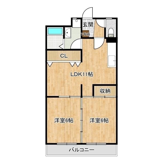 アムール・HARU・（302） 間取り図画像