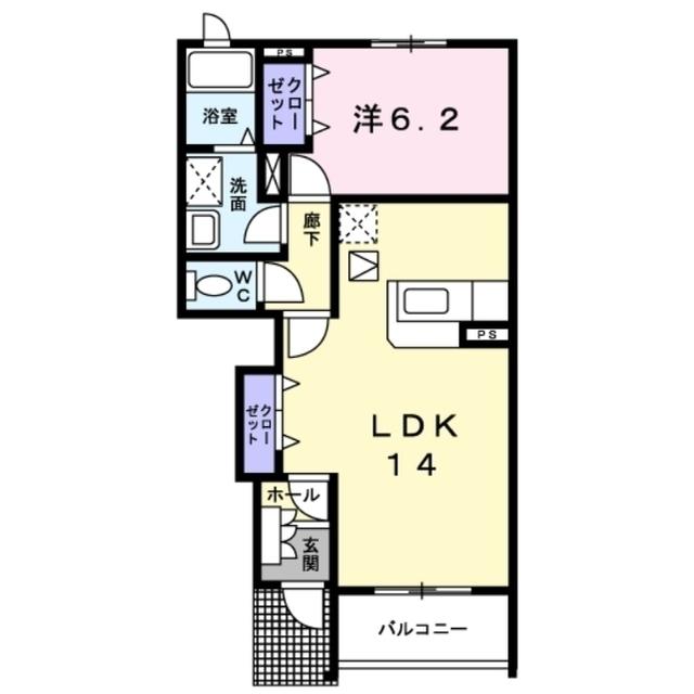 クラール安東Ｂ（102） 間取り図画像