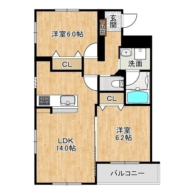 オラシオン千代田（303） 間取り図画像