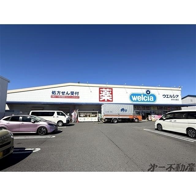 ウエルシア清水北脇店：700m
