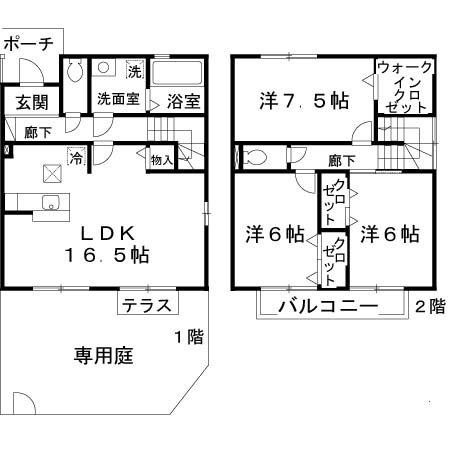 フリートコート（1） 間取り図画像