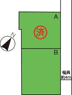 クレス弥栄町分譲地Ｂ 区画図