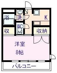アメニティー伊島（308） 間取り図画像