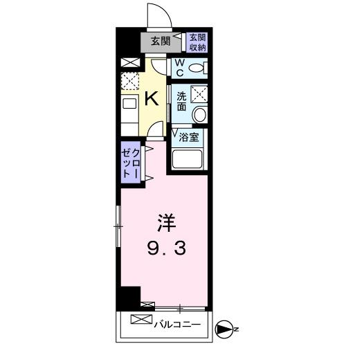 プラステ東島田（205） 間取り図画像