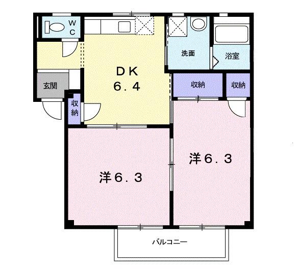 大砂場グリーンパーク（102） 間取り図画像