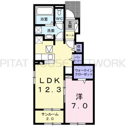 アミティエⅠ 間取り図写真