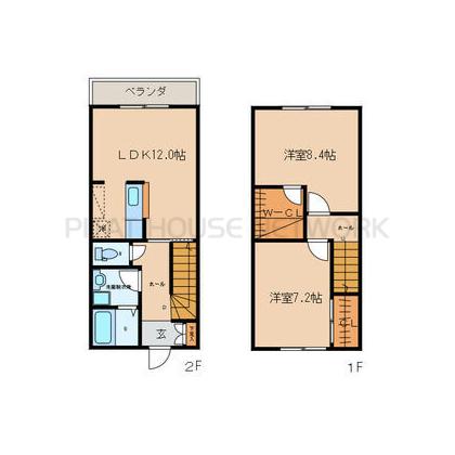 ソレアード赤間B棟 間取り図写真